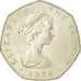 Coin, Isle of Man, Elizabeth II, 50 Pence, 1979, AU(55-58), Copper-nickel