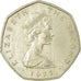 Munten, Eiland Man, Elizabeth II, 50 New Pence, 1975, PR, Copper-nickel, KM:24