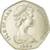 Moneda, Isla de Man, Elizabeth II, 50 Pence, 1984, EBC, Cobre - níquel, KM:125