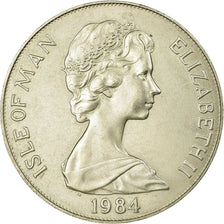 Coin, Isle of Man, Elizabeth II, Crown, 1984, Pobjoy Mint, AU(55-58)