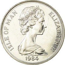Coin, Isle of Man, Elizabeth II, Crown, 1984, Pobjoy Mint, AU(55-58)