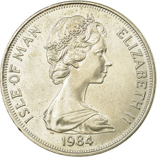 Coin, Isle of Man, Elizabeth II, Crown, 1984, Pobjoy Mint, AU(55-58)