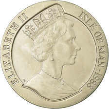 Coin, Isle of Man, Elizabeth II, Crown, 1988, Pobjoy Mint, AU(55-58)