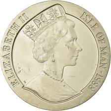 Coin, Isle of Man, Elizabeth II, Crown, 1988, Pobjoy Mint, AU(55-58)
