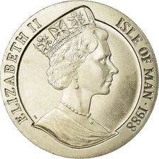 Moneta, Isola di Man, Elizabeth II, Crown, 1988, Pobjoy Mint, SPL-, Rame-nichel