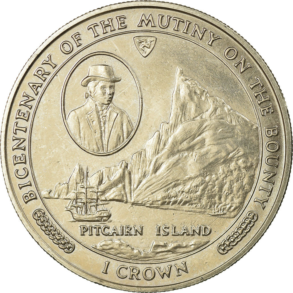 Moneta, Isola di Man, Elizabeth II, Crown, 1989, Pobjoy Mint, SPL-, Rame-nichel