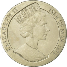 Coin, Isle of Man, Elizabeth II, Crown, 1989, Pobjoy Mint, AU(55-58)