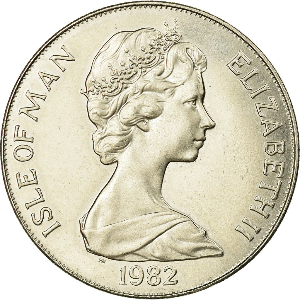 Monnaie, Isle of Man, Elizabeth II, Crown, 1982, Pobjoy Mint, SUP