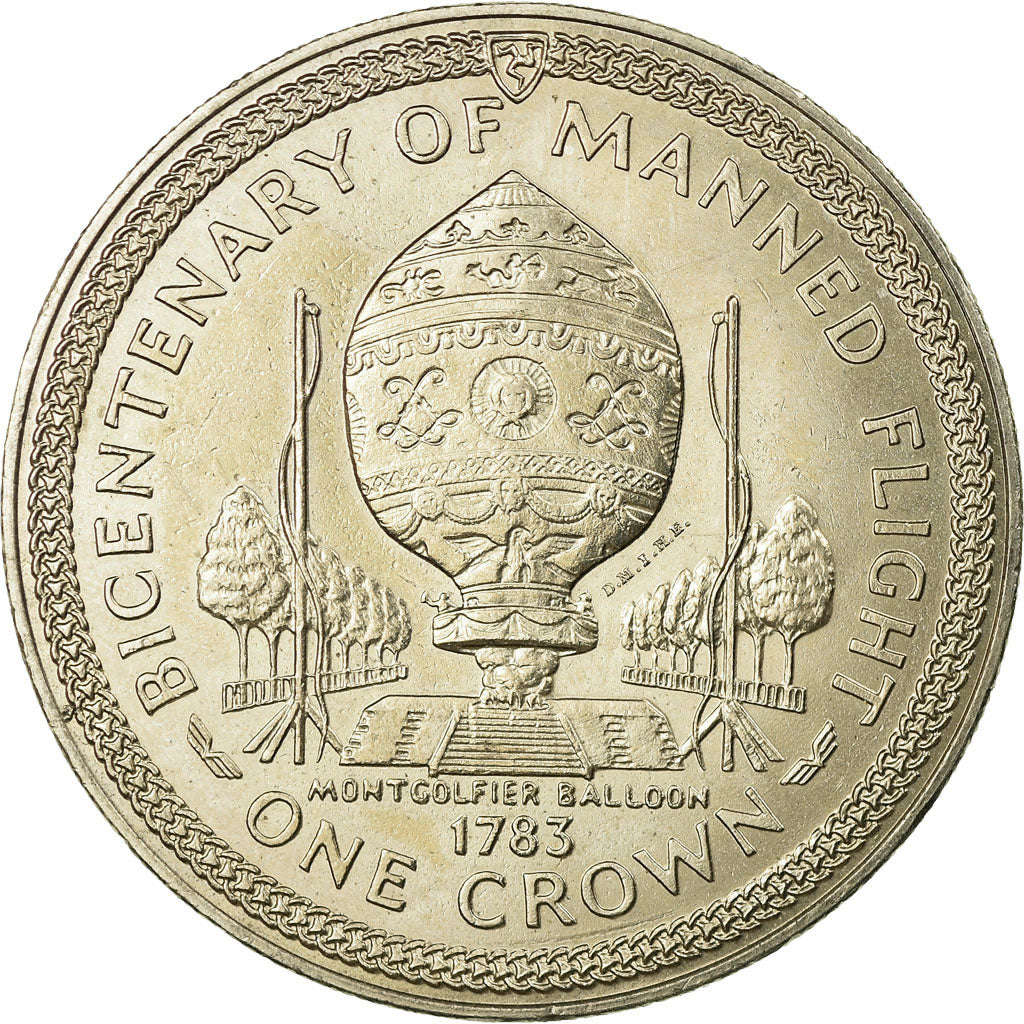 Monnaie, Isle of Man, Elizabeth II, Crown, 1983, Pobjoy Mint, SUP