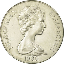 Coin, Isle of Man, Elizabeth II, Crown, 1980, Pobjoy Mint, AU(55-58)