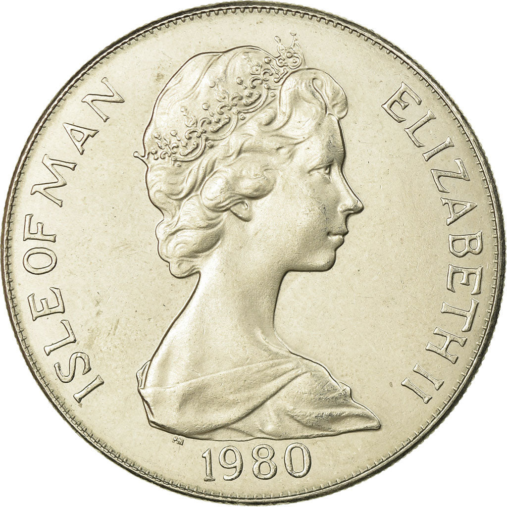 Monnaie, Isle of Man, Elizabeth II, Crown, 1980, Pobjoy Mint, SUP