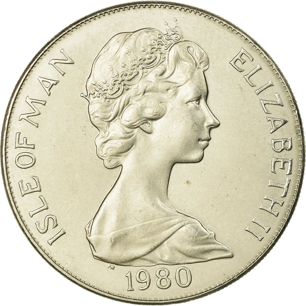 Monnaie, Isle of Man, Elizabeth II, Crown, 1980, Pobjoy Mint, SUP