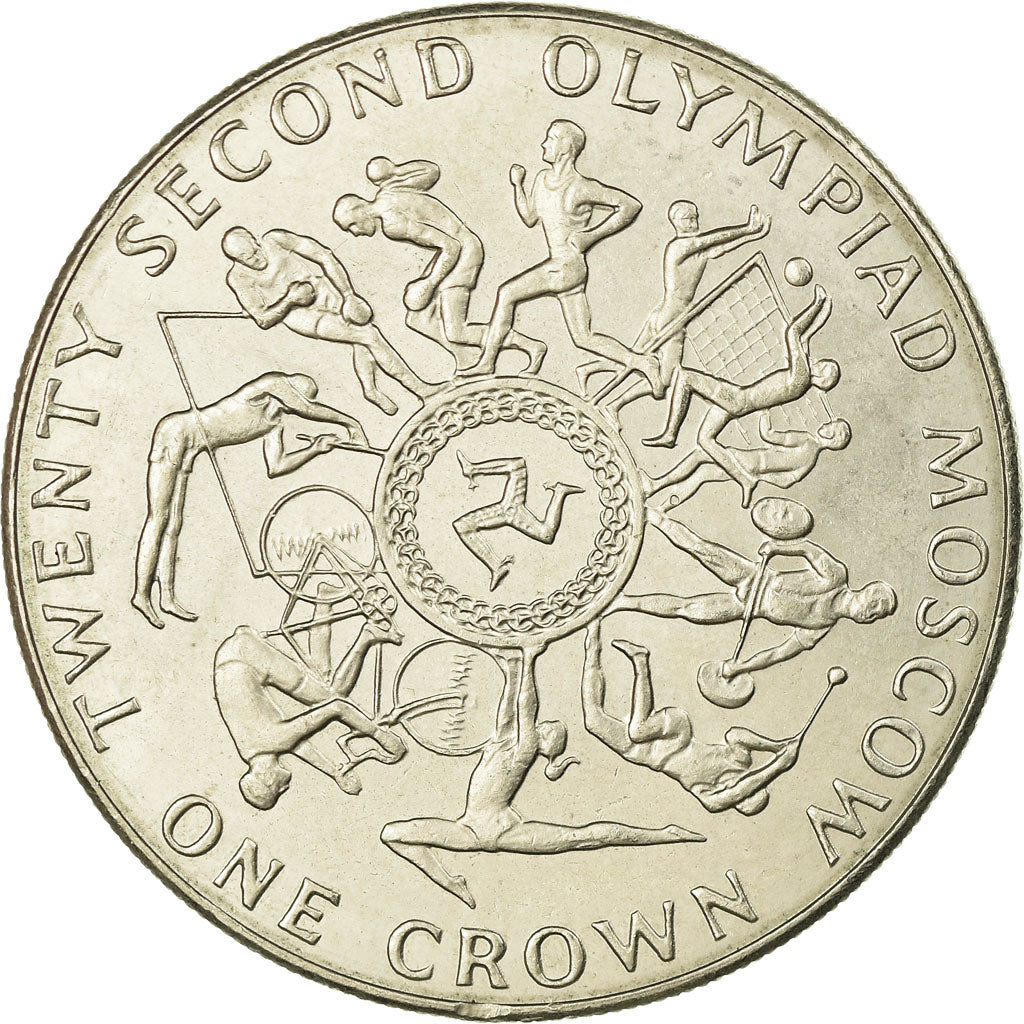 Monnaie, Isle of Man, Elizabeth II, Crown, 1980, Pobjoy Mint, SUP