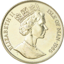 Coin, Isle of Man, Elizabeth II, Crown, 1986, Pobjoy Mint, AU(55-58)