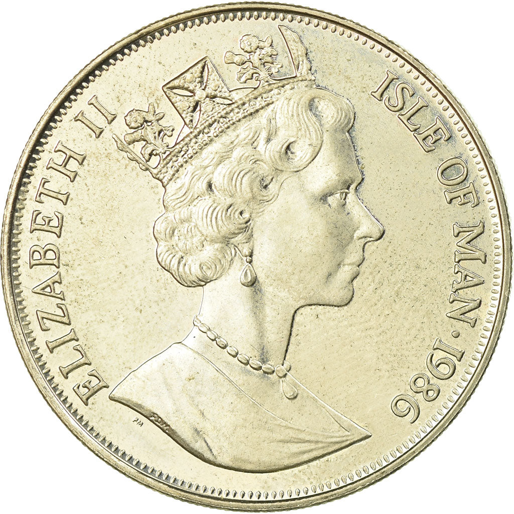 Monnaie, Isle of Man, Elizabeth II, Crown, 1986, Pobjoy Mint, SUP