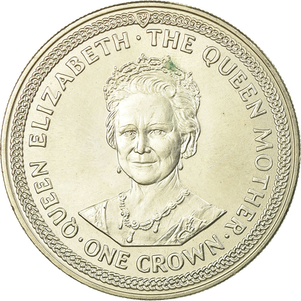 Coin, Isle of Man, Elizabeth II, Crown, 1985, Pobjoy Mint, AU(55-58)