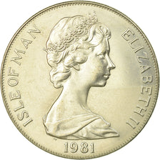 Moneta, Isola di Man, Elizabeth II, Crown, 1981, Pobjoy Mint, SPL-, Rame-nichel