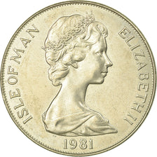 Moneta, Isola di Man, Elizabeth II, Crown, 1981, Pobjoy Mint, SPL-, Rame-nichel