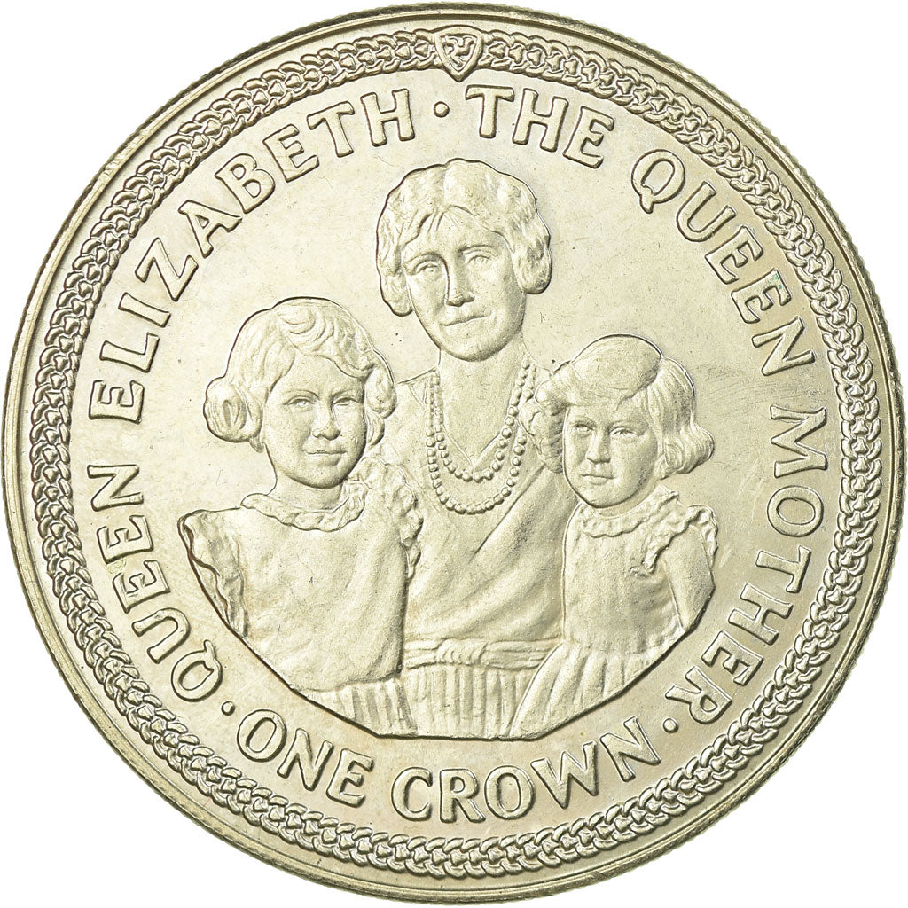 Coin, Isle of Man, Elizabeth II, Crown, 1990, Pobjoy Mint, AU(55-58)