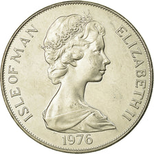 Coin, Isle of Man, Elizabeth II, Crown, 1976, Pobjoy Mint, AU(55-58)
