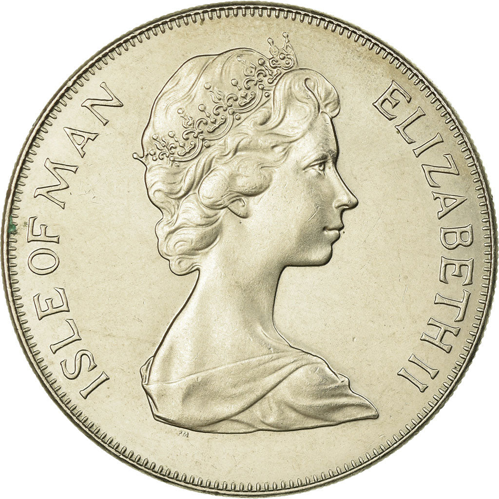 Coin, Isle of Man, Elizabeth II, Crown, 1978, Pobjoy Mint, AU(55-58)