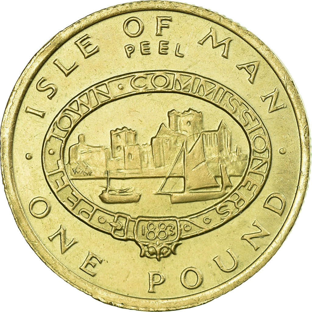 Moneda, Isla de Man, Elizabeth II, Pound, 1983, EBC, Níquel - latón, KM:109