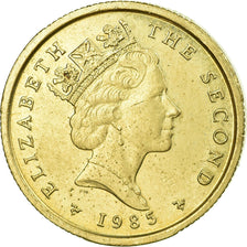 Moneda, Isla de Man, Elizabeth II, Pound, 1985, EBC, Níquel - latón, KM:151