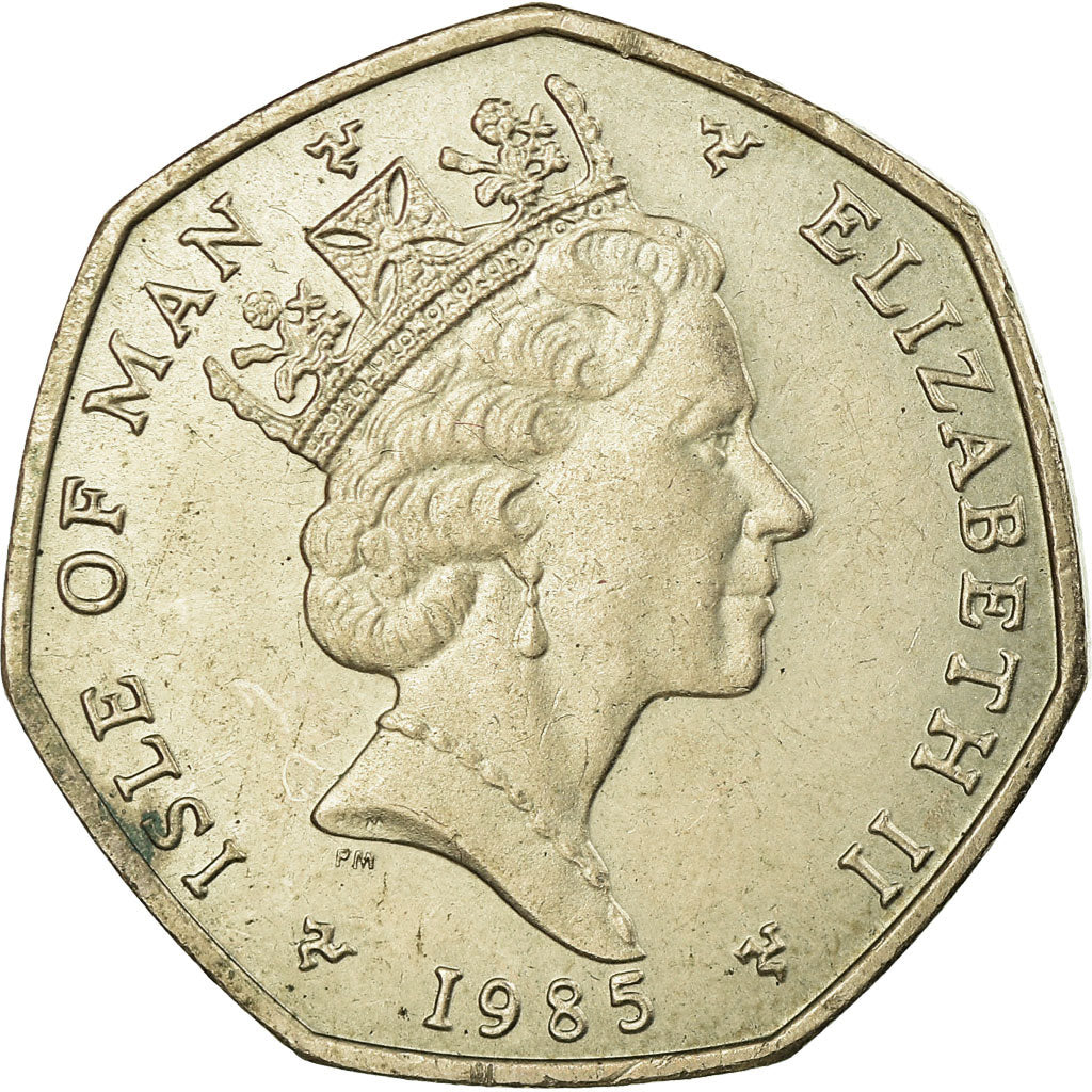 Munten, Eiland Man, Elizabeth II, 20 Pence, 1985, PR, Copper-nickel, KM:147