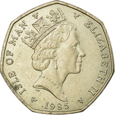 Munten, Eiland Man, Elizabeth II, 20 Pence, 1985, PR, Copper-nickel, KM:147