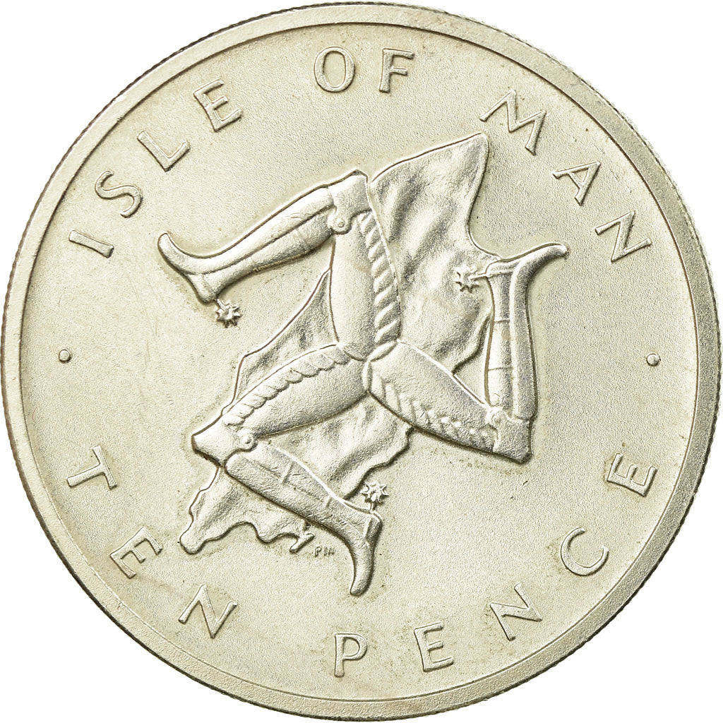Monnaie, Isle of Man, Elizabeth II, 10 Pence, 1976, Pobjoy Mint, SUP