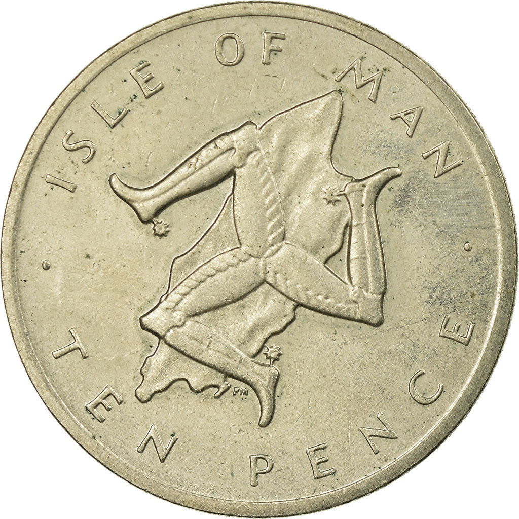 Coin, Isle of Man, Elizabeth II, 10 Pence, 1978, Pobjoy Mint, AU(55-58)