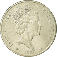Moneta, Isola di Man, Elizabeth II, 10 Pence, 1990, Pobjoy Mint, SPL-