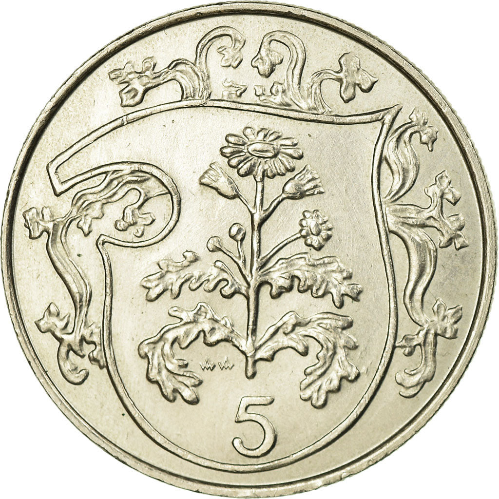 Münze, Isle of Man, Elizabeth II, 5 Pence, 1984, VZ, Copper-nickel, KM:114