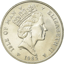 Moneda, Isla de Man, Elizabeth II, 5 Pence, 1985, EBC, Cobre - níquel, KM:145