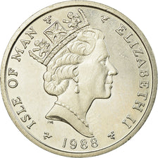 Moneda, Isla de Man, Elizabeth II, 5 Pence, 1988, EBC, Cobre - níquel, KM:209.1
