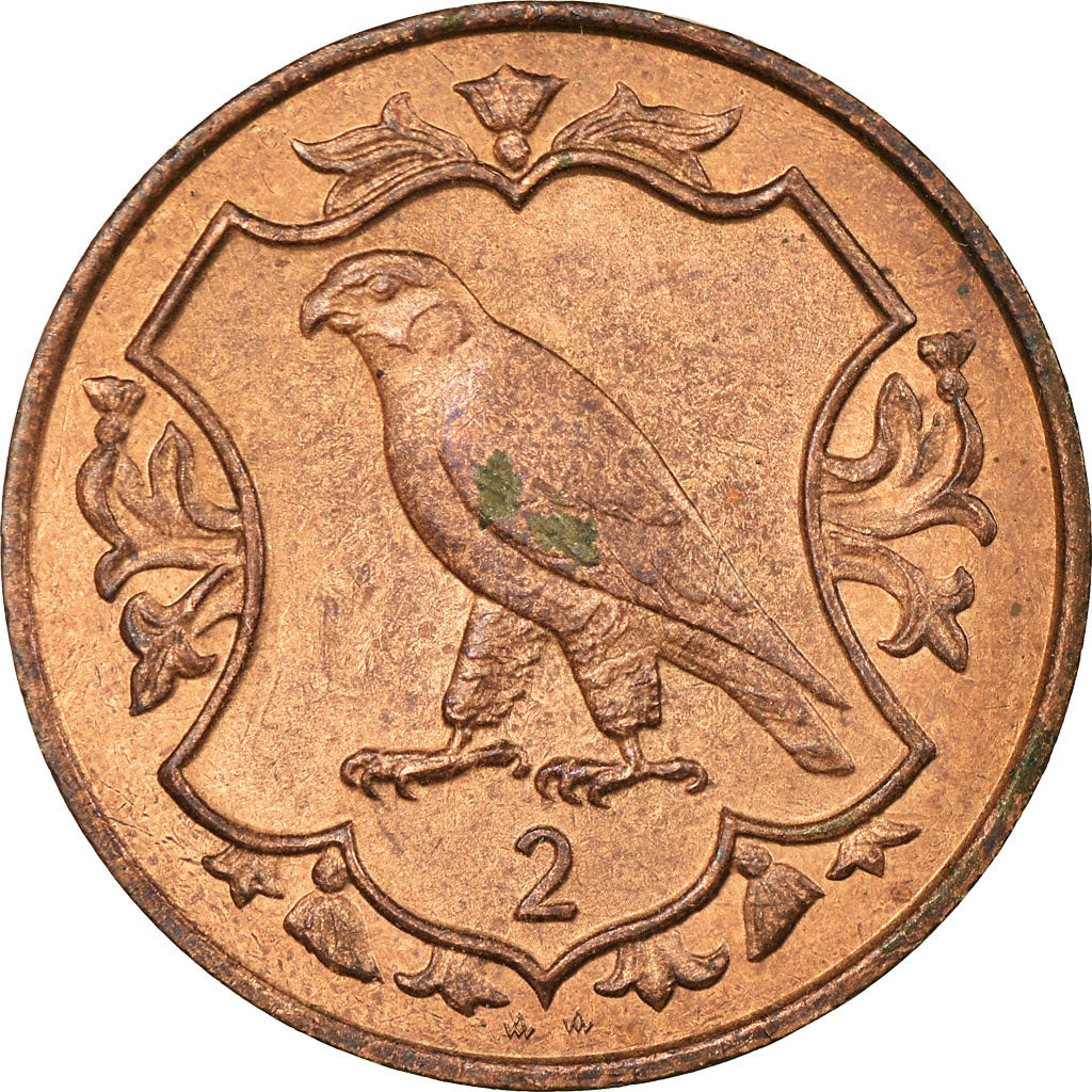 Monnaie, Isle of Man, Elizabeth II, 2 Pence, 1987, TTB, Bronze, KM:144