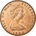 Coin, Isle of Man, Elizabeth II, Penny, 1982, AU(55-58), Bronze, KM:59