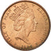 Munten, Eiland Man, Elizabeth II, Penny, 1987, ZF, Bronze, KM:143