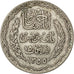 TUNISIA, 5 Francs, 1934, Paris, KM #261, VF(30-35), Silver, 4.99