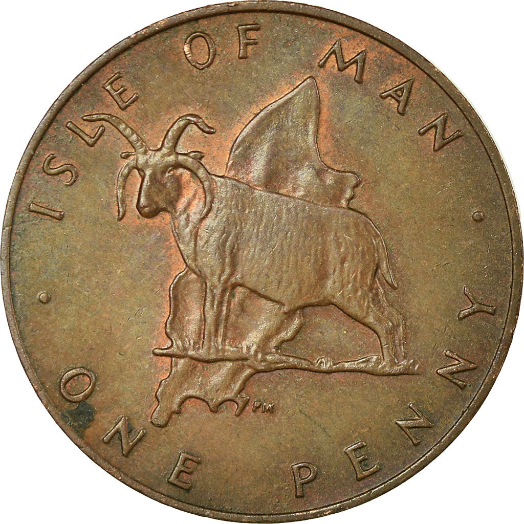 Coin, Isle of Man, Elizabeth II, Penny, 1978, EF(40-45), Bronze, KM:33