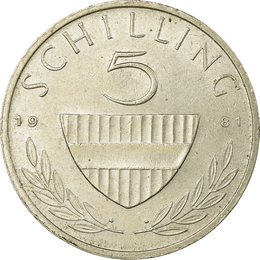 Coin, Austria, 5 Schilling, 1981, EF(40-45), Copper-nickel, KM:2889a