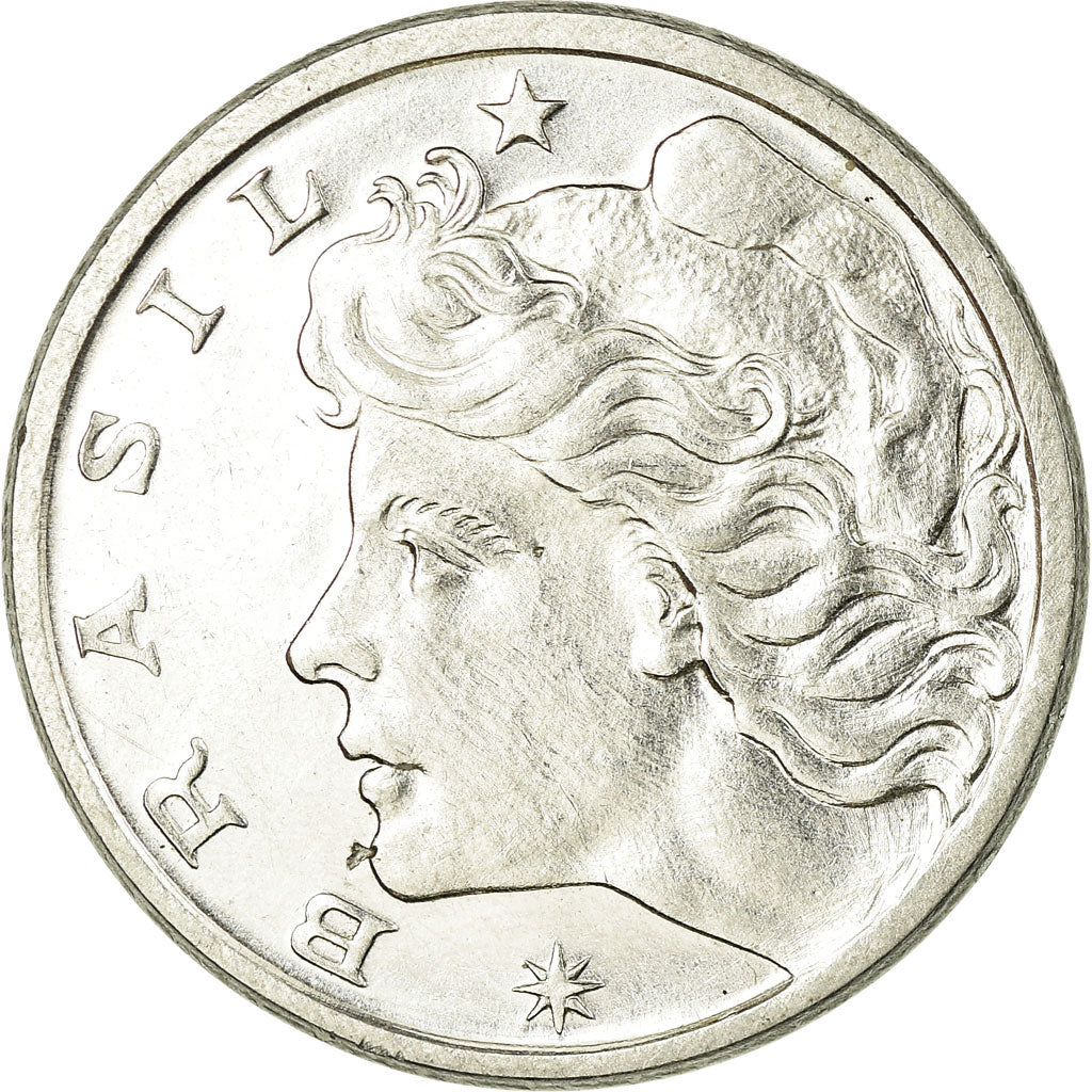Monnaie, Brésil, 10 Centavos, 1974, SUP, Stainless Steel, KM:578.1a