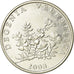 Moneta, Chorwacja, 50 Lipa, 2008, EF(40-45), Nickel platerowany stalą, KM:19