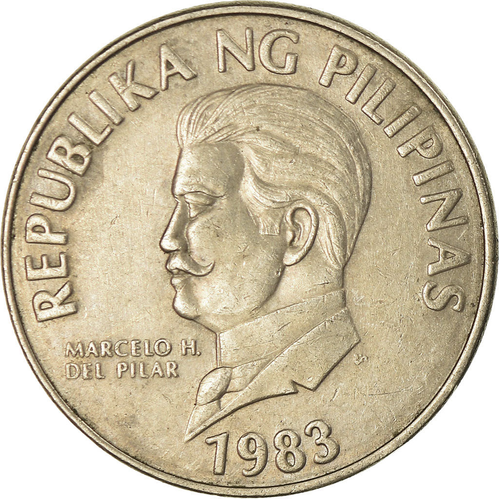 Coin, Philippines, 50 Sentimos, 1983, EF(40-45), Copper-nickel, KM:242.1