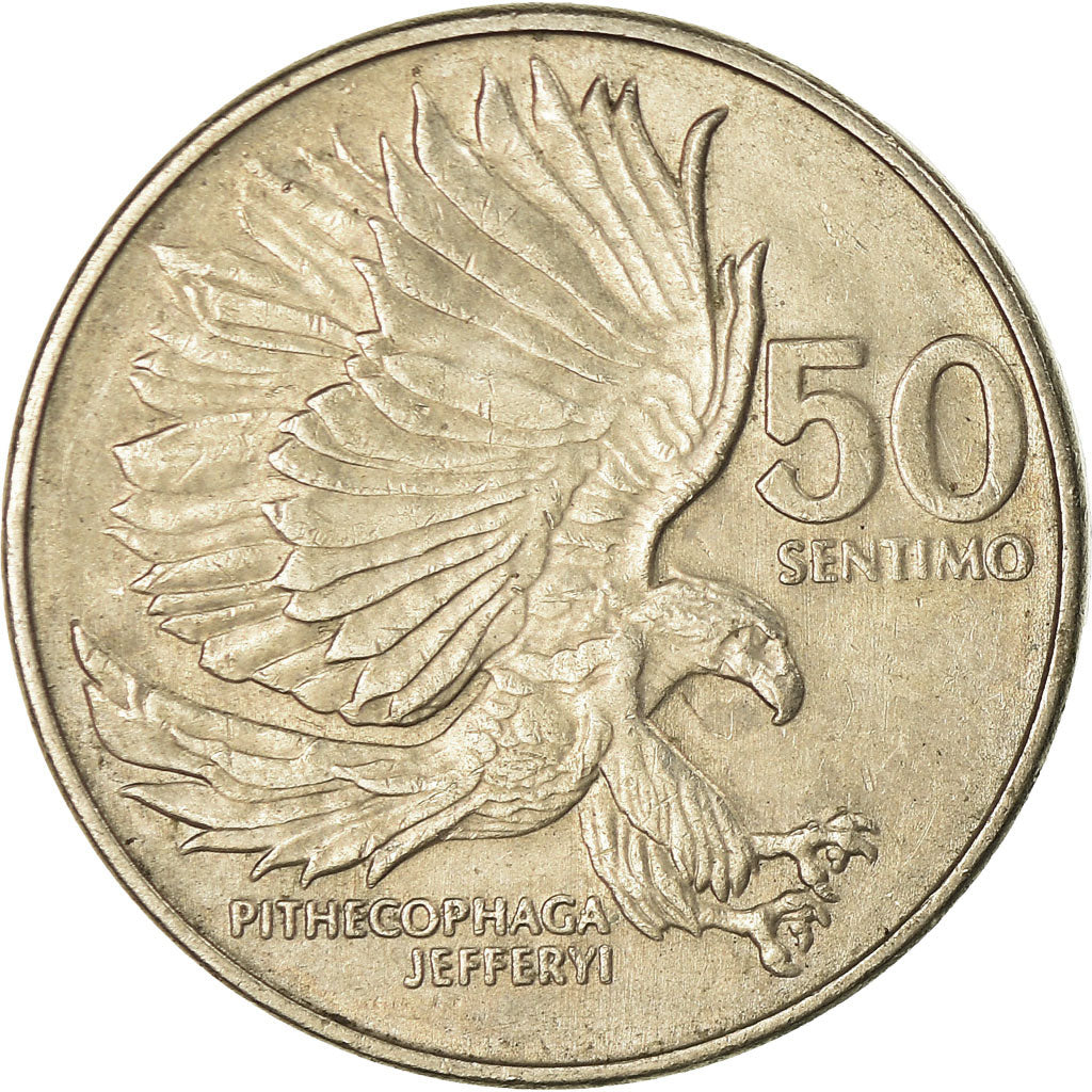 Coin, Philippines, 50 Sentimos, 1983, EF(40-45), Copper-nickel, KM:242.1