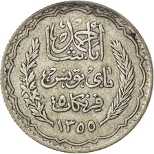 TUNISIA, 5 Francs, 1934, Paris, KM #261, EF(40-45), Silver, 4.97