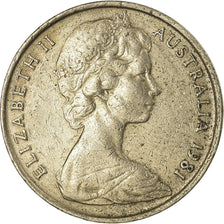 Coin, Australia, Elizabeth II, 10 Cents, 1981, EF(40-45), Copper-nickel, KM:65