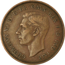 Coin, Great Britain, George VI, Penny, 1937, VF(30-35), Bronze, KM:845