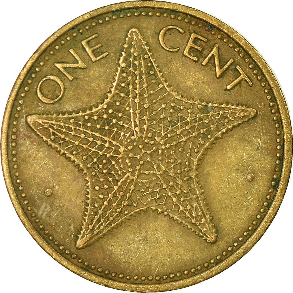 Coin, Bahamas, Elizabeth II, Cent, 1981, Franklin Mint, EF(40-45), Brass, KM:59