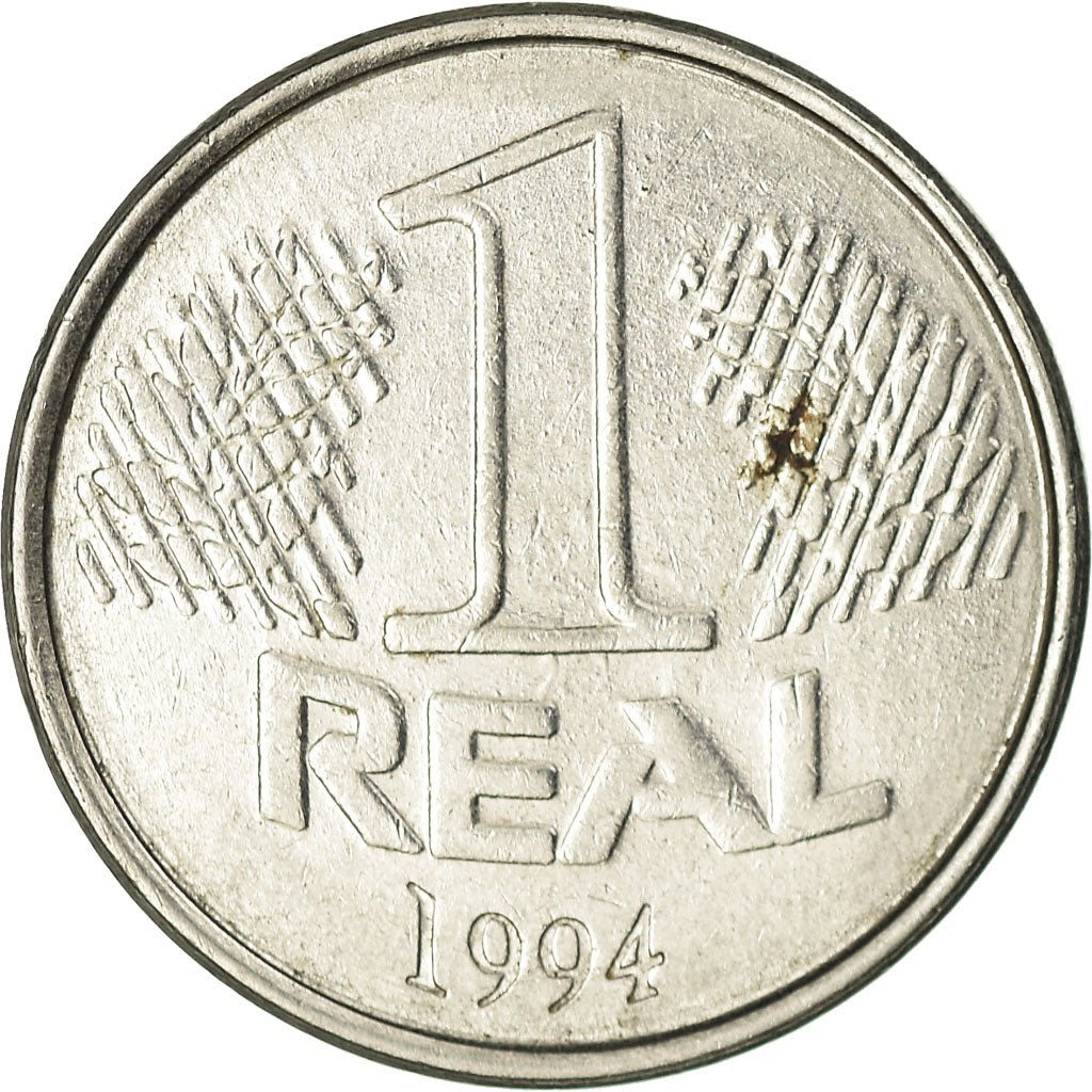 Coin, Brazil, Real, 1994, EF(40-45), Stainless Steel, KM:636